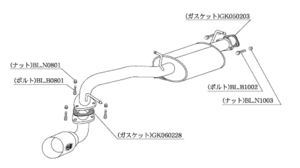 柿本改 Kakimoto.R SS303 マフラー スズキ ワゴンR [E-CT21S] 柿本 送料無料