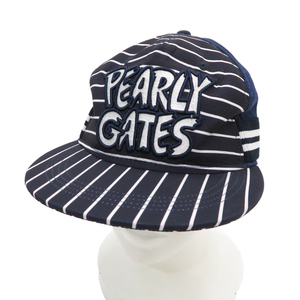 PEARLY GATES パーリーゲイツ キャップ ストライプ ボーダー柄 ネイビー系 FR [240101130232] ゴルフウェア