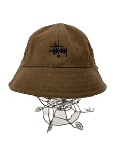 STUSSY◆Thinsulate Canvas Bell Hat/ハット/L/コットン/CML/メンズ