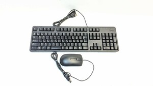 動作品・清掃済み★Dell／デル純正部品 「KB-212B」 USB有線 日本語Keyboard ×「MS116t1」 USB有線マウス まとめてセット