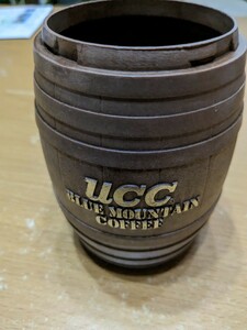 昭和レトロ UCC ブルーマウンテンコーヒーの容器★プラスチック★レア