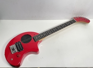 ● コレクター必見 FERNANDES フェルナンデス エレキギター ZO-3 アンプ内蔵 赤 レッド 音楽機器 コレクション ma229