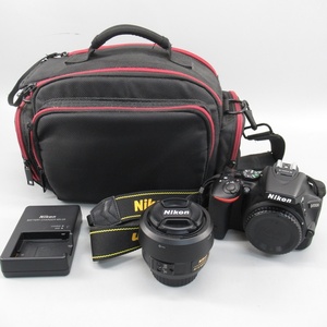 1円〜 ニコン Nikon D5500・AF-S NIKKOR 35mm F1.8G カメラ 通電・シャッター確認済み 154-2712468【O商品】