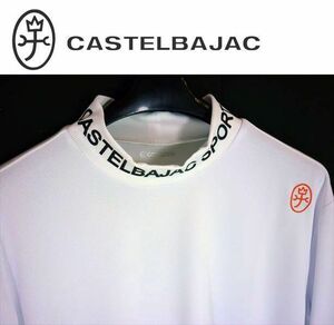 春夏長袖【50LL】24200円★CASTELBAJACカステルバジャック★高機能素材使用インナーハイネックwht