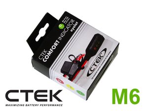 CTEK シーテック インジケーター付 M6 アイレット端子 3色のLEDでバッテリーの充電状態をお知らせ 新品