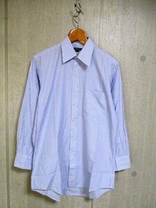 f138　アクアスキュータム　Aquascutum　ストライプ長袖シャツ　45