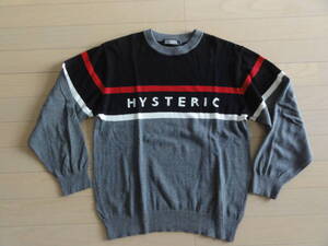 新品同様 HYSTERIC GLAMOUR ロゴニット セーター Sサイズ 02191NS13