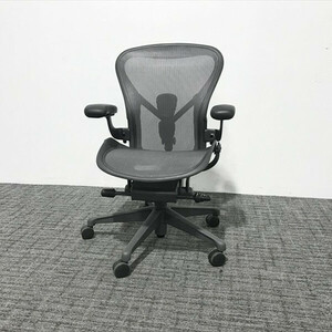 HermanMiller ハーマンミラー オフィスチェア アーロンチェア リマスタード Bタイプ グレー 中古 IO-865640B