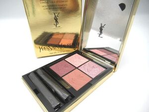 ☆未使用 YVES SAINT LAURENT イヴサンローラン クチュール ミニ クラッチ 400 アイシャドウ 4g イタリア製 ピンクブラウン系 コスメ☆