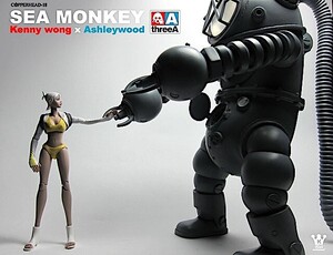 絶版 入手困難 限定品 ThreeA SEAMONKEY + SNOWPEA 1/12 by Ashley wood x Kennyswork Kenny Wong POPMARTではありません