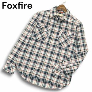 Foxfire フォックスファイヤー 5212234 ポリ&コットン★ 長袖 トランスウェット チェック シャツ Sz.S　メンズ アウトドア　A4T09062_8#C