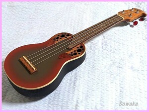 極美品■Applause by Ovation★アプローズ ウクレレ UA20-A2★KAMAN カーマン 全長54cm 楽器 弦楽器 ソフトケース付◎シリアルナンバー有◎