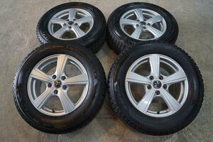 送料無料【バリ山 中古 SET】215/65R16 215/65-16 トーヨー ウィンタートランパス TX 20年 Treffer 5H14.3 6.5J+47 エクストレイル