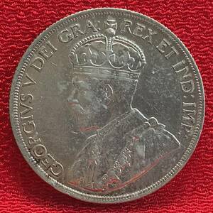 【Eco本舗】カナダ 1ドル 英国 1936 ジョージ5世 George V 1 DOLLAR カヌー 商人 先住民 アンティーク コイン 古銭 銀貨 銀 シルバー