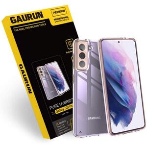 【GAURUN】スマホケース Galaxy S21 Plus 5G (6.7") ケース クリア 耐衝撃 全面保護 ピュア・ハイブリッド @8W