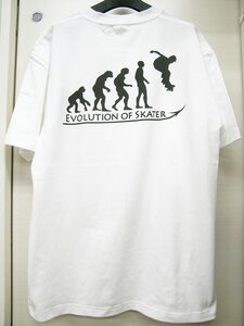  進化 evolution Tシャツ スケーター スケートボード S/M/L/XL 新品 ストリート スケボー ボード デッキ オーリー グラブ リバート