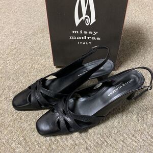 missy madras バックストラップパンプス　新品　黒