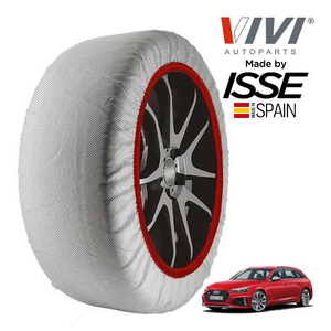 VIVI正規品 ISSE製造 アウディ RS4 アバント ベースグレード 3BA-8WDECF 275/30R20 20インチ 4WD スノーソックス 布製 タイヤ チェーン