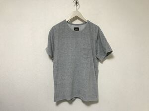 本物ヴィタルvitalムッシュニコルnicoleコットンタオル生地半袖TシャツメンズアメカジサーフミリタリービジネススーツXLグレーLL50