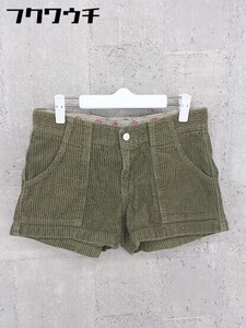 ◇ Dickies ディッキーズ コーデュロイ ショート パンツ サイズ28 カーキ レディース