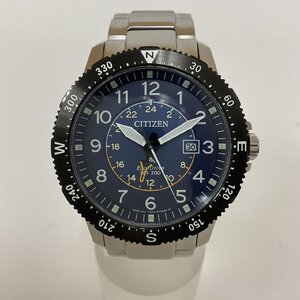 ＜美品＞CITIZEN シチズン PROMASTER LAND プロマスターランド Eco-Drive エコドライブ BJ7094-59L B877-R009257 ネイビー文字盤 メンズ