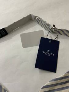 1937 HACKETT ハケット 蝶ネクタイ 白×グレー 縞模様 新品未使用品