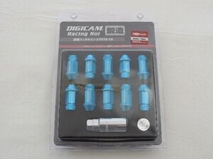 DIGICAM デジキャン レーシングナット ライトブルー M12×1.5 45mm 20本SET ホンダ アコード CU1/2 CL7/8/9 H14/10～H25/3