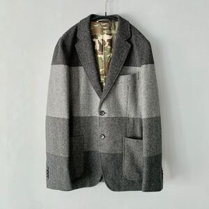 NICK WOOSTER x ユナイテッドアローズ ツイードジャケット JKT ニックウースターunited arrows クレイジーパターン カモフラ 迷彩裏地