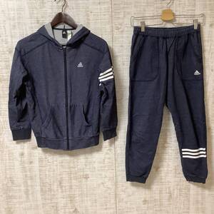 B-25◇adidas｜アディダス　スウェット　セットアップ　ブルー系　サイズ上下共にS