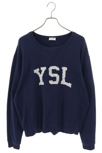 サンローランパリ スウェット 666979 Y36IP サイズ:XXL YSLロゴクルーネックスウェット 中古 OM10