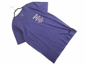 ネコポスOK AMERICAN EAGLE アメリカンイーグル プリント Tシャツ sizeXS/紺 ■◆ ☆ ehc6 メンズ