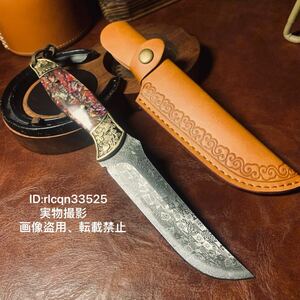 超高品質 アウトドアナイフ 包丁 鋼製 全長22cm 薪割り シース付き キャンプ 釣り ハイキング 野外登山