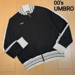 アンブロ UMBRO トラックジャケット ジャージ ワンポイントロゴ黒メンズXL