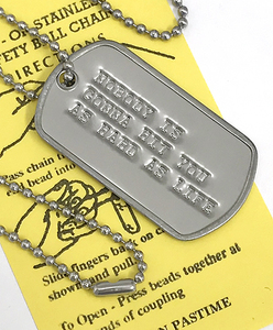 DP-102 名言格言 DOGTAG 人生ほど重いパンチはない ドッグタグ USA 新品