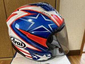 Arai アライ ジェットヘルメット sz-ram4X ニッキーヘイデンSB　Ｍサイズ　奇麗です。