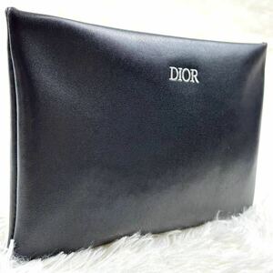 1円【新品未使用】DIOR ディオール セカンドバッグ クラッチバッグ ポーチ ビジネス ブラック 黒 千鳥 