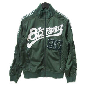 STUSSY ステューシー トラックジャケット オールド ジャージ サイドライン グリーン S 27108491