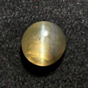 ソ付き!!1円〜!!［天然クリソベリルキャッツアイ1.235ct］j 約5.98×6.04mm ルース 裸石 宝石 chrysoberyl catseye DH4/EA3 テEA5◎ w4す8