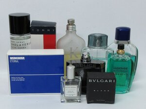 メンズ香水 9点＋ボディスプレー1本 セット ライジングウェーブ CKfree CKone BVLGARI ジバンシー TOMMY 他 サイズ 残量 色々