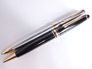 正規品 MONTBLANC モンブラン ボールペン マイシュターシュティック Pix ゼブラ ZEBLA シャーボ DUO 2点セット レザー製ペンケース付き