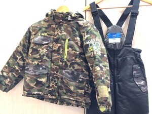 琉■12872■スキーウエア IGNIO イグニオ サイズ130 ジャンパー 上着 ズボン パンツ キッズ 子供 ジュニア スノボウエア 雪遊び 防寒着