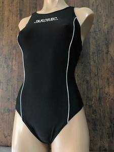 ss_4726y ★定形外 配送★ 極美品 JAKOREC エーケーアイ 日本製 光沢ブラック ハイカット競泳水着 水泳 練習 つるぴた Vバック 11L