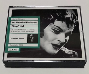 ワーグナー ルドルフケンペ 楽劇 ジークフリート CD 3枚組 ★ MYTO HISTORICAL / WAGNER Siegfried Kempe