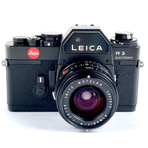 ライカ LEICA R3 ELECTRONIC+ELMARIT-R28mm F2.8エルマリート3CAM ［ジャンク品］ フィルム マニュアルフォーカス 一眼レフカメラ 【中古】