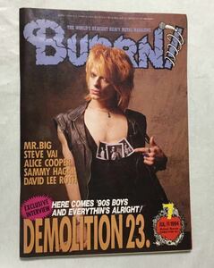 Burrn 1994年7月号 Mr.Big Vai アリス・クーパー サミー・ヘイガー デイヴリーロス マイケルモンロー ピンクフロイド