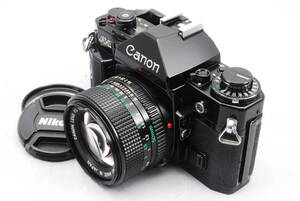 【シャッター鳴き無し】★キャノン・モルト新品交換済★ Canon A-1 #0844 + CANON LENS NEW FD 50㎜ f/1.4 #1025