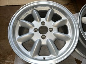 新品激安!! 15インチ 7Ｊ+20 PCD100 4穴 ハブ径73.1 ホイール4本セット 軽量 旧車 ドリフト スタンス ロードスター アルト シルバー WR110