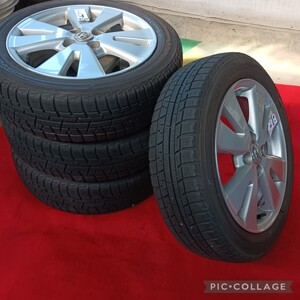 美品【トヨタ ラクティス 純正 ホイール YOKOHAMA iceGUARD iG50 175/60R16 82Q】16インチ 5.5J+39 PCD100-4H アクア ポルテ スペイド 