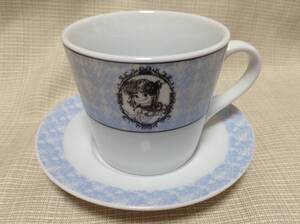 ペコちゃん カップ＆ソーサー アイスブルー 不二家 Peko Cup & Saucer