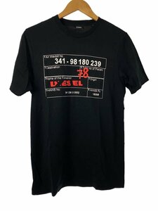 DIESEL◆Tシャツ/XS/コットン/BLK